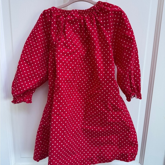 The Elf on the Shelf 2T Red Polka Dot Long Sleeve Flowy Christmas Holiday Dress - Picture 6 of 6